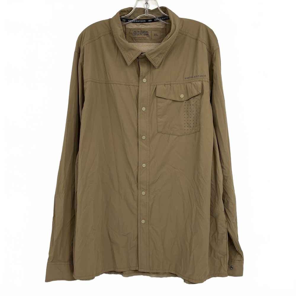 Eberlestock Brown Sawtooth Long Sleeve Snap Button Athletic Shirt | XL Regular